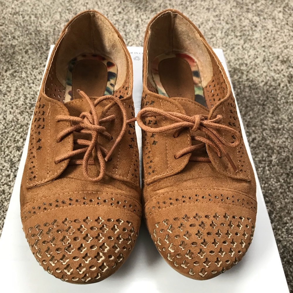 Brown loafers